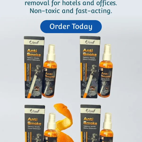 Anti Smoke Anti Tobacco Smoke Odour Eliminator 100ml. X 4 (Pack of 4)