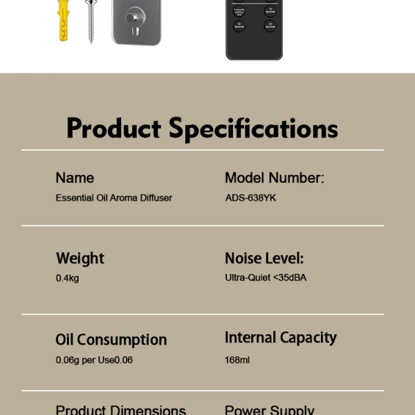 LED Ultrasonic Aroma Diffuser