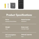Remote control ultrasonic aroma diffuser
