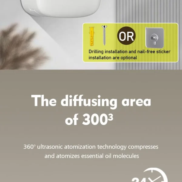 LCD digital control ultrasonic aroma diffuser
